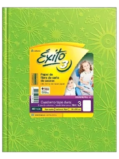 Cuaderno N°3 x 100 HS Rayadas de Exito (011613) - tienda online