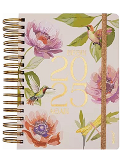 Agenda Floral 2025 - DIA x HOJA - 16,5 x 22 - Mooving - (025426)