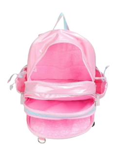 Mochila Espalda 17" Shiny Blocks Light Pink - CHIMOLA - 7798218140146 - Libreria Pincelada