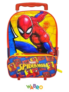 Mochila con carro 16" Hombre araña de Wabro - 7456002804740