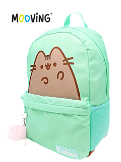 Mochila Espalda 18" PUSHEEN AQUA - MOOVING - 7799133019722