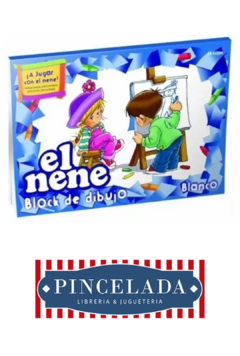 Block de DIBUJO BLANCO de EL NENE (000076)