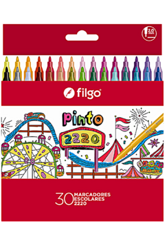 Marcadores Escolares x 30 colores de Filgo (36070)