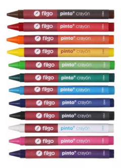 Crayones de cera PINTO x 12 de FILGO (36210) - comprar online