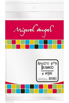 Repuesto de Dibujo Nº5 Blanco x8 de Miguel Angel (000008) - comprar online