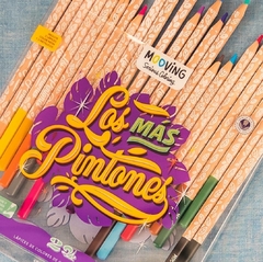 Lapices de Colores LOS MAS PINTONES x 24 Coloring - MOOVING (019388) en internet