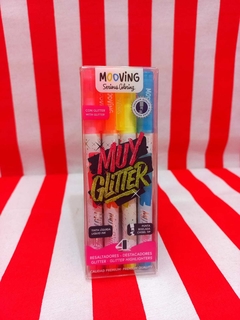 Resaltadores Muy Glitter x 4 de Mooving (020916) - tienda online