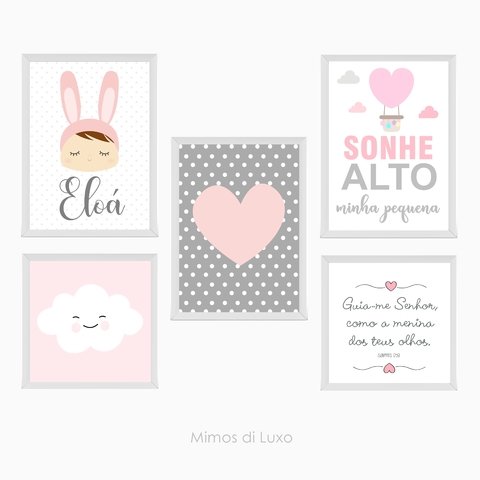 Quadro Personalizado Letra e Nome Eloá