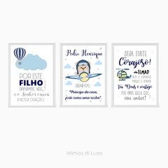 Kit urso aviador personalizado