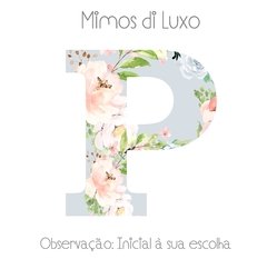 INICIAL EM MDF ESTAMPA FLORAL - comprar online