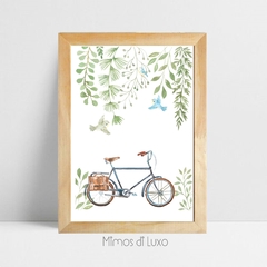 QUADRO UNITÁRIO BICICLETA COLEÇÃO MENINO VERDE CLEAN