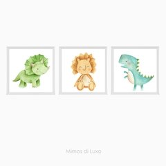 TRIO DINO AQUARELA