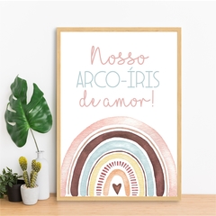 QUADRO NOSSO ARCO-ÍRIS DE AMOR