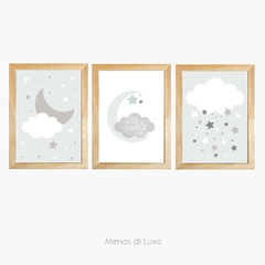 TRIO NUVEM, LUA E ESTRELAS CLEAN