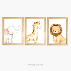 TRIO ANIMAIS AQUARELADOS QUERIDINHO DO INSTAGRAM DA MIMOS