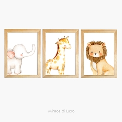 TRIO ANIMAIS AQUARELADOS QUERIDINHO DO INSTAGRAM DA MIMOS