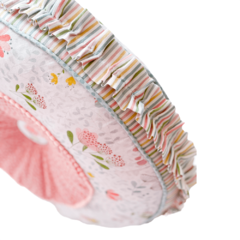 Almofada para bebê redonda flora - Biramar - comprar online