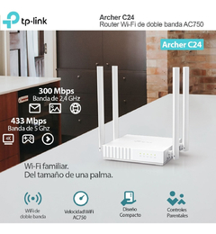 Router TP-Link Archer C24 AC750 - comprar online