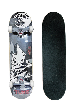 Skate Completo Tuxs Lobo Animal Series Guatambu Ruedas Tuxs Pro Series 52mm 101A