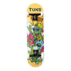 Skate Completo Tuxs Maple 7 Capas Ruedas de Uretano 54mm 98A Trucks de Aluminio Cactus - comprar online