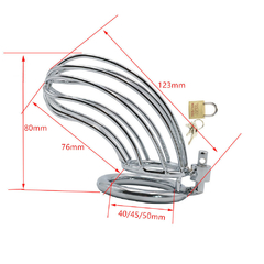 Dispositivo de Castidad Masculino de Acero Inoxidable Jaulita Classic en internet