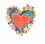 Imagen de Cajita Mágica para poliester - Estampa tu remera - Corazón Love o Corazón Plumas o Corazón Donde hay amor o Corazón Multicolor