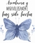 Hoja Salmos Asombrosa mariposa azul
