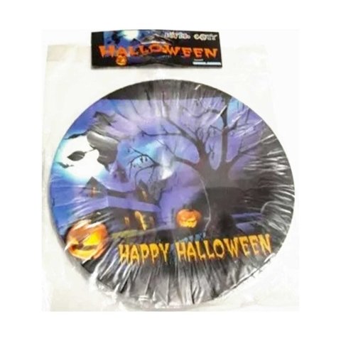 Platos Halloween Carton X 10 U Bruja