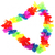 Collar Hawaiano tela Multicolor Carioca Hula Hula Flores x12 U - comprar online