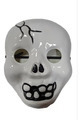 Mascara Plastico Rigido Esqueleto 16x23cm Halloween