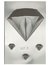 Placa Molde Acetato Diamante 13x14.5 cm - comprar online