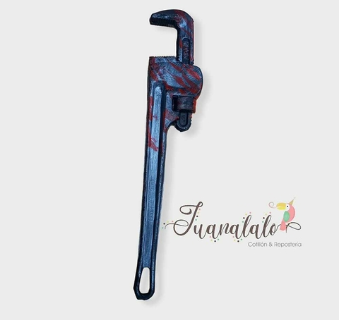 Llave Inglesa Sangrienta 8x40 Cm Accesorio Halloween Cotillon