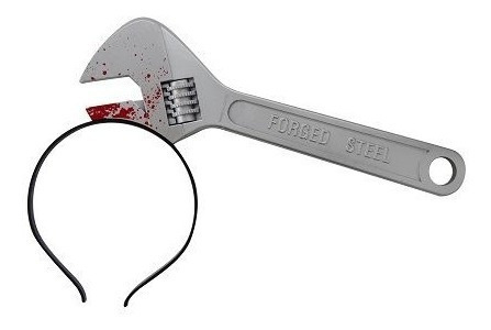 Vincha Llave Inglesa Halloween Sangre 405