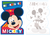 Mini Anotador Mickey x 8