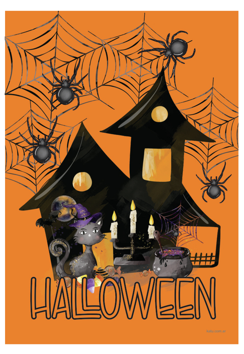 Afiche Halloween Cartel Poster Decoracion 30x 45cm