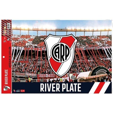 Afiche Feliz Cumpleaños River Plate de Carton Laminado