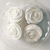 Rosa Azucar Grande Pastillaje x 8 U Cupcake Torta Cotillon