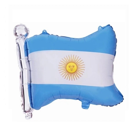 Globo Metalizado Foil Bandera Argentina Patrio Grande Decoracion