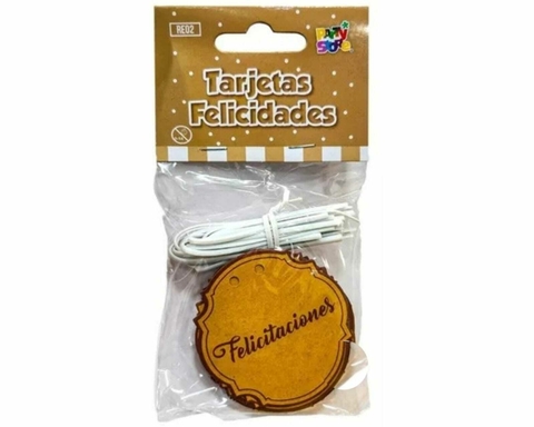 Tarjetas Etiquetas Para Regalos Navidad Felicidades frases surtidas x 25 u