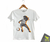 Camiseta infantil, Bob Marley futebol,  confeccionada em malha fio penteado 100% algodão