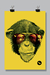 Poster Macaco Óculos