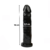 Dildo Realista Negro - 18 cm x 3,5 cm - comprar online