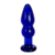 Plug Anal De Vidrio Macizo Azul Dilatador