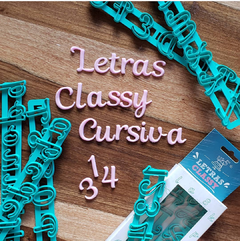 LETRAS Y NUMEROS CLASSY CURSIVA