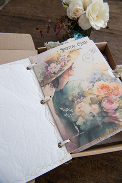 Postcards Journal (Box) Violet - tienda online