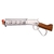 A&K GBBR M1873 WINCHESTER LEVER ACTION SHORT TYPE WITH M-LOCK RAIL AIRSOFT RIFLE WOOD & SILVER - Loja DK Airsoft: Tudo para Airsoft em um Só Lugar