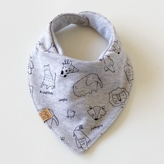 Babero bandana reversible