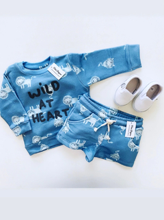 SET SUMMER BUZO + SHORT BABY LION - comprar online