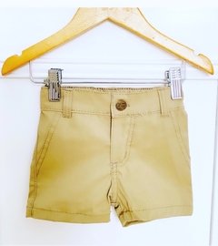 Short Berm gabardina Camel - comprar online