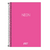 Caderno Neon Pink S/Pauta 1/4 Tilibra